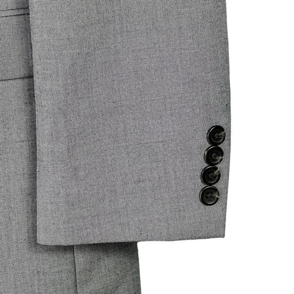 CHAPS Mens Gray Sport Coat Suit Jacket Blazer 42 R - Picture 4 of 8